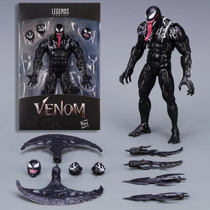 20cm Venom Spider Man Legends Action Figures Removable Joint Model Figurine Desktop Ornament Collectible Pvc Toys Surprise Gifts