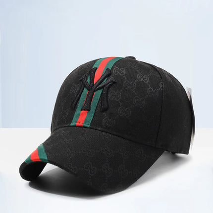 Unisex Letter Embroidery Hip-Hop Hats Outdoor Adjustable Casual Baseball Caps Sunscreen Hat