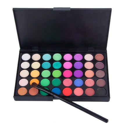 40 Colors Ultimate Eyeshadow Palette Matte & Shimmer Finishes Earth Tones Long-Lasting Smudge Proof Makeup Kit Korea Cosmetics