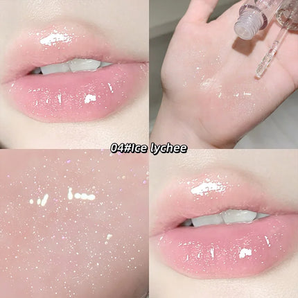 Fruit extract moisturizing lip balm water-shining mirror moisturizing and moisturizing autumn and winter lipstick base lip gloss