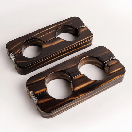 LILUPLAYProps Quick Self Bondage Wooden Handcuffs,Couples Adult Toys and Hobbies,Used for Slave Cosplay Bedroom Escape Challenge