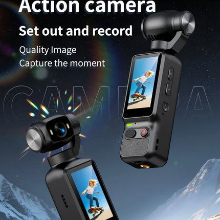 HD 4K Action Camera 180 Degree Rotatable For Vlog YouTube Tiktok Girls Record Life Video Recording Entry Portable Action Camera