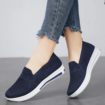 Spring New Women's Sports Shoes, Fashionable, Breathable, Lightweight, Non-slip, Wear-resistant, Casual Sports Shoes, Flat Shoes