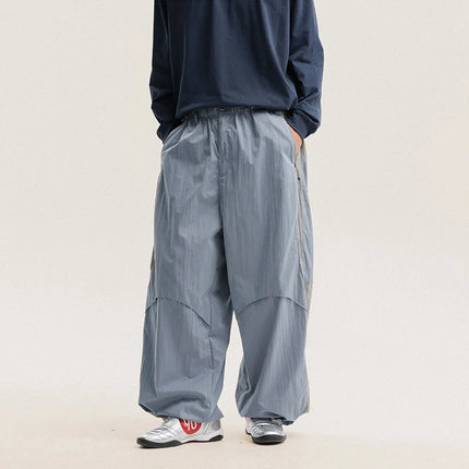 Men Women Splice Fashion Outdoor Loose Casual Lightweight Quick Dry Sports Cargo Baggy Pants Track Trouser Jogger Sweatpants