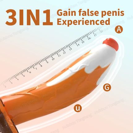 Monster Dildo Silicone Fantasy Colorful Cute Dildo Gingerbread Man Strong Suction Cup Dragon Dildo Anal Plug Sex Toys For Women