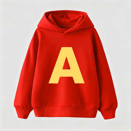 Autumn and winter chipmunk pullover sweatshirt for children, boys and girls, casual and fashionable long sleeved warm hoodie