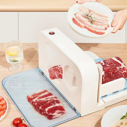 Adjustable 1-15mm Home Meat Slicer Mutton Beef Roll Cutter Foldable Heavy Duty Semi Automatic Vegetable Shredder Electric