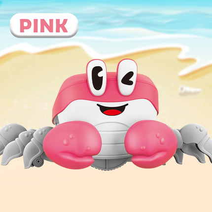 Cartoon Crab Toys for Kids, Electric Pets Musical Dancing Crab Toy Run Away Interactive Gifts for Toddler Baby