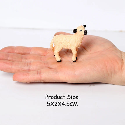 Realistic Farm Animal Shropshires Merino Sheep Goat Argali Antelope Gazella Waterbuck Model Figures Birthday Christmas Toys Gift