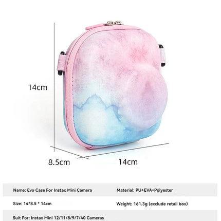 For Instax Mini 12/11/9/8/7/40 Camera Case EVA Soft Protective Case Trave Bag for Fujifilm Film Camera Bag with Shoulder