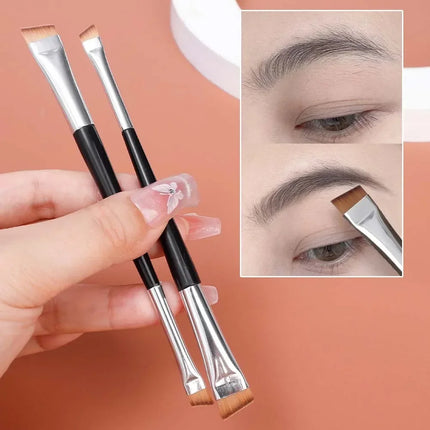 1/10pcs Double Head Blade Eyeliner Eyebrow Brush Portable Soft Flat Fine Eye Liner Brow Contour Makeup Brushes Make Up Tools Set