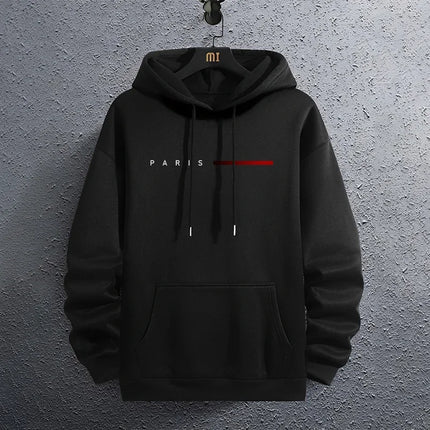 Paris Fashion Hoodies for Men All Season Daily Casual Sports Hooded Sweatshirts 2025 Male Home Outdoor Comfort Fashion Pullover