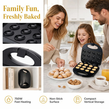 Cross-border electric hot nut machine dessert snack machine home DIY cake baking machine hazelnut machine 750W