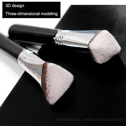 High Quality Makeup Kabuki Foundation Brush Luxury Single Pro Large Slant Triangle Square Tapered Vegan Cosmetic Brushes