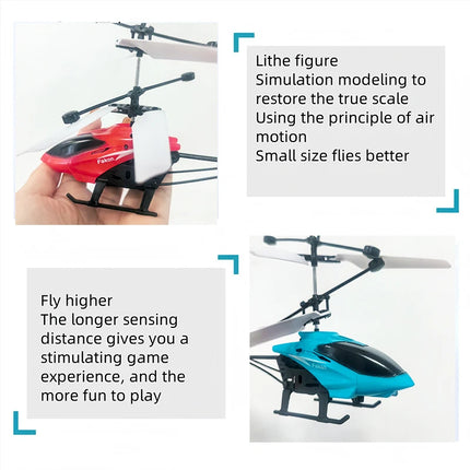 Rechargeable Mini RC Drone Remote Safe Fall-resistant RC Helicopters Drone Children Toys（No remote control battery）