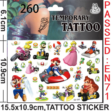 Super Mario Theme Birthday Party Supplies - Favors Gifts Stamps Bracelets Stickers Gift Bag Pinata Fillers Christmas Decoration