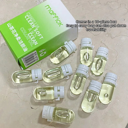Maffick10pcs/30pcs Cleansing Oil Camellia Sublime Nourishing Moisturizing Deep Pore Cleansing Makeup Removing Oil
