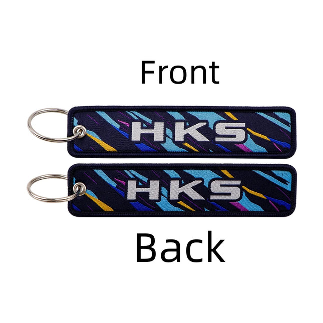 1pcs “BRAAAAP!” Funny Quotation Embroidered Keys Tag Keychains For Motorcycles Backpack Fashion Key Ring Accessories Gifts