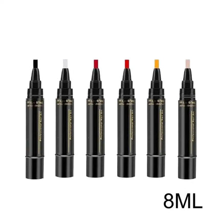 Summer Neon Gel Nail Polishs Pen Long Lasting Pure Color Nail Gel Nail Arts Marker Manicure Pen Nail Polishs Base Top Coat Gel