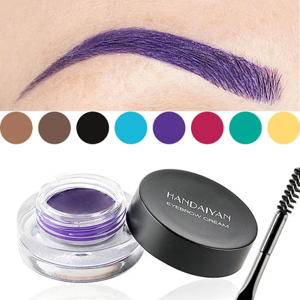 HANDAIYAN 12 Colors Eyebrow Gel Colorful Eyebrow Cream Eyebrow Dye Glue No Fading Waterproof Long Lasting Brow Makeup Cosmetics