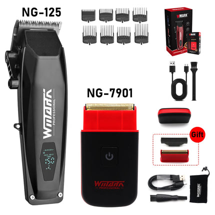 WMARK NG-7901 Electric Shaver 8800RPM Full Metal Mini body Cordless Professional Shaver Hair Trimmer Men's Barber Machine