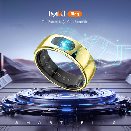 IMIKI Smart Ring 1 vibration Global System health Monitoring Heart Rate Blood Oxygen Saturation 5ATM Waterproof Men and Women