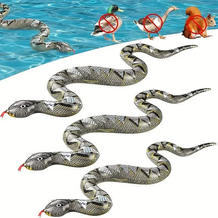PVC Inflatable Python, Halloween Prank Prop, Terrifying Realistic Toy Snake