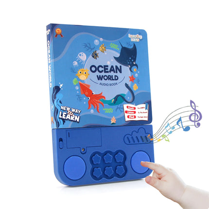 Kids Electronic Audio Books  Animals Cognitive Books with Melody & Lights Drum Sounds Interactive Pre-school Educational Toys