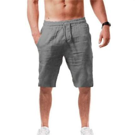2026 new Men's Cotton Shorts Pants Male Summer Breathable Solid Color Short Trousers Fitness Streetwear S-3XL
