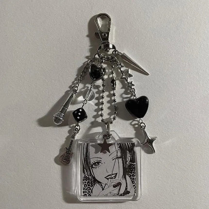 nana keychains beaded phone charm y2k