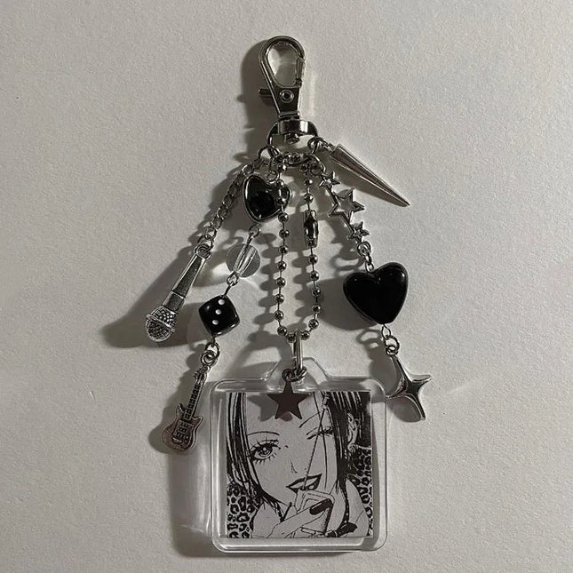nana keychains beaded phone charm y2k