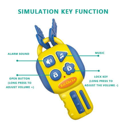 Electric Simulated Driving Steering Three-Dimensional Portable Wheel Copilot Toy Light And Sound Educational Children's Gifts