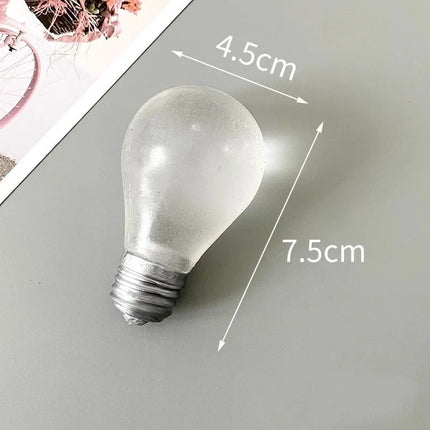 Light Bulb Shaped Luminous Squeeze Toy Children's Toys for Stress Relief Novelty Funny Decompression Birthday Gift Party Hobbies