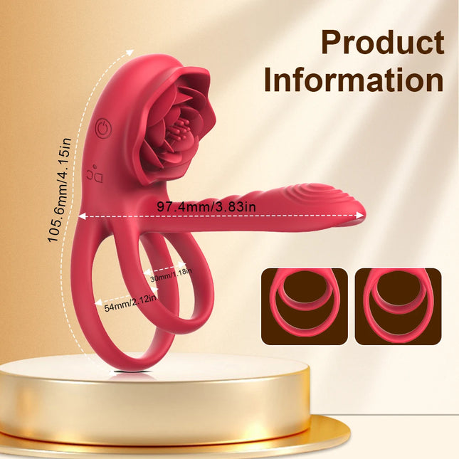 Powerful Cockring Vibrator Clitoris Stimulation Delay Ejaculation Remote Control Cock Ring Penis Ring Adults Sex Toy for Couple