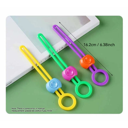 10pc Snack Sealing Rope, Colorful Sealing Strap, Food Preservation Sealing Clip, Creative Bundling Strap, Multifunctional Pull Ring Buckle