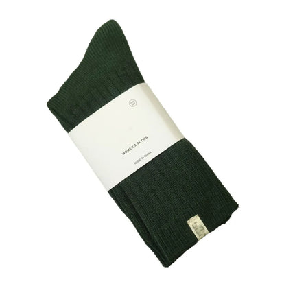 UG Cashmere Autumn Winter Thick High Tube Socks Breathable Moisture Wicking Warm Cotton Couple Socks Double Needle Casual Socks