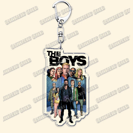 Popular TV Show Keychains Homelander Billy Butcher Starlight Vought Key Chain Ring for Bag Superhero Keyring Jewelry Fans Gifts
