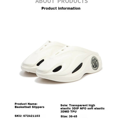 361 Degrees AG Aaron Gordon Whale 2 Men‘s Trendy Slippers Technology Soft Elastic Comfortable Thick Bottom Slippers 672421103