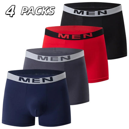 4/10Pcs Men's Fashionable Printed Multi-color Combination Underwear Shorts Youth Casual Sports Underwear Boxer Shorts Home Pan