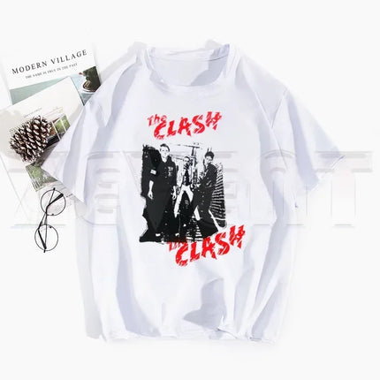 London Calling The Clash Album Ulzzang T Shirts Spring Tops Tees Men Women Short Sleeve Casual T Shirt