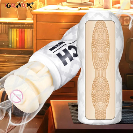 Realistic Vagina Anal Oral Deep Throat Masturbation Cup Vacuum Sucking Soft Silicone Male Penis Glans Trainer Sex Toy for Men