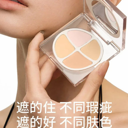 Joocyee Concealer 4-color Palette Facial Makeup Foundation Cream Invisible Pores Full Coverage Brighten Korean Makeup Cosmetics