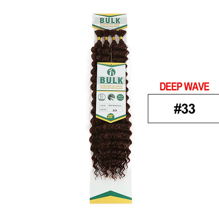 Julianna Bulk Synthetic Hair For Braiding Color 30 Blonde Deep Wave Bundles Boho Braids Synthetic Hair Extensions