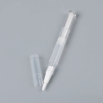 5Pcs Transparent Twist Nail Twist Pens Empty Transparent Nail Oil Pen With Brush Cosmetic Container Pen Lip Gloss Tubes