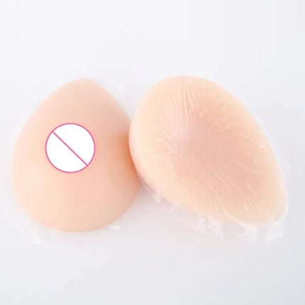 1 pair=2pcs Realistic Silicone Adhesive False Breast Forms Meme Crossdresser Shemale Fake Boobs Tits For Drag Queen