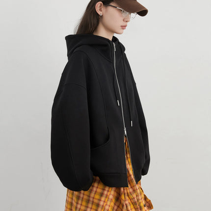 CHIC VEN Women Sweatshirts Loose New Drawstring Hooded Female Jacket BF Style Woman Sports Coat Spring Autumn 2025