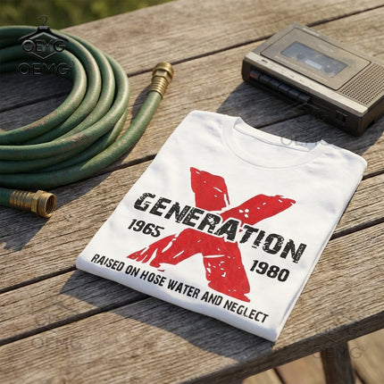 Men's 100% Cotton T-Shirt Premium Comfort Large Sizes Available Featuring  Generation X Print for Casual Wear and Daily Style