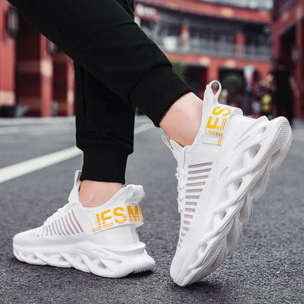 YRZL Men's Comfortable Sneakers, Women's Breathable Couple Running Shoes, Mesh Tenis Sport Shoes Size 36-46 Walking Sneakers Men