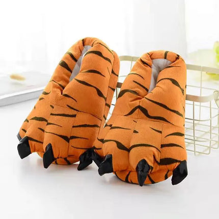 Blue Stitch Animal Paw Slippers For Boy Girl Unisex Kids Monster Claw Slippers Cartoon Soft Plush Warm Home Slippers Child Shoes