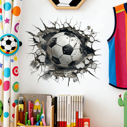 3D Visual Effect Football-Themed Home Decor Stickers, Suitable for Decorating Rooms, Exquisite Wall Stickers for the Living Room